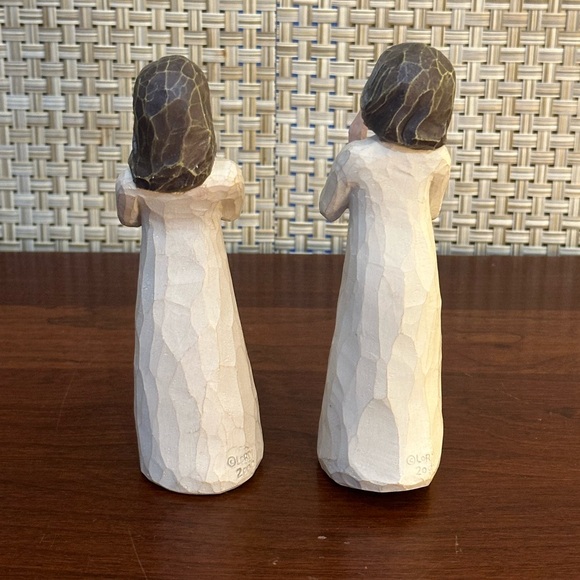 🌟2xHP🌟VTG 2000 Set 2 Willow Tree "Sisters by Heart" Artist Susan Lordi Demdaco - Picture 4 of 12